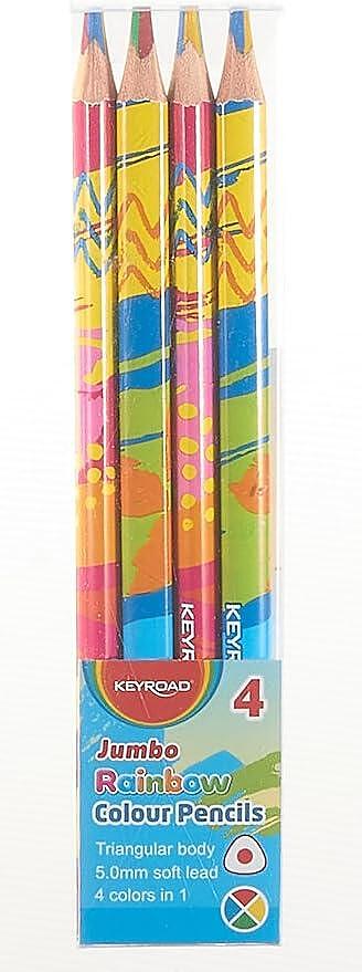 Цветни моливи Rainbow Jumbo 4 бр