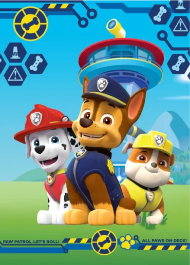 Paw Patrol одеало от  полар 100*140см приятели