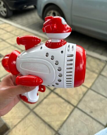 Пистолет за мехурчета Super Wings за деца с разтвор за сапунени мехурчета 100 ml