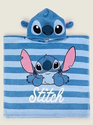 Пончо за деца Stitch 100% памук