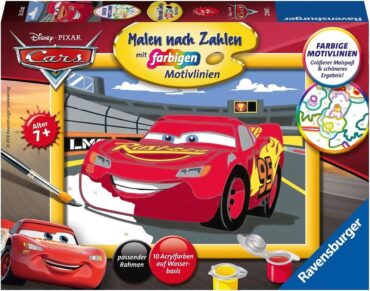 Ravensburger Рисуване по цифри  27843 - Светкавица Маккуин за деца над 7 години