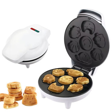 Електрически гофретник 1200W – вкусни гофрети и бисквити в забавни форми